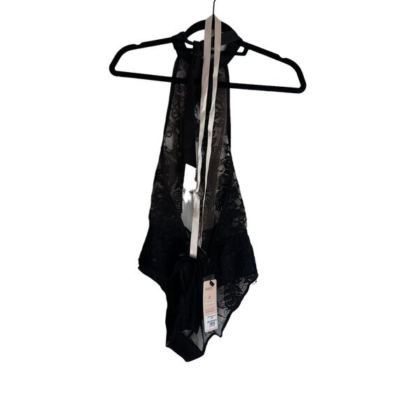 House of CB London Alcy Halter Bodysuit One Piece Black Women's Size M NWT - Picture 5 of 6